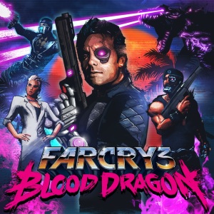 Far Cry - Blood Dragon : l'histoire d'un cyber commando ninja qui combat un méchant dictateur, sur une musique évoquant Terminator et Deux Flics à Miami.